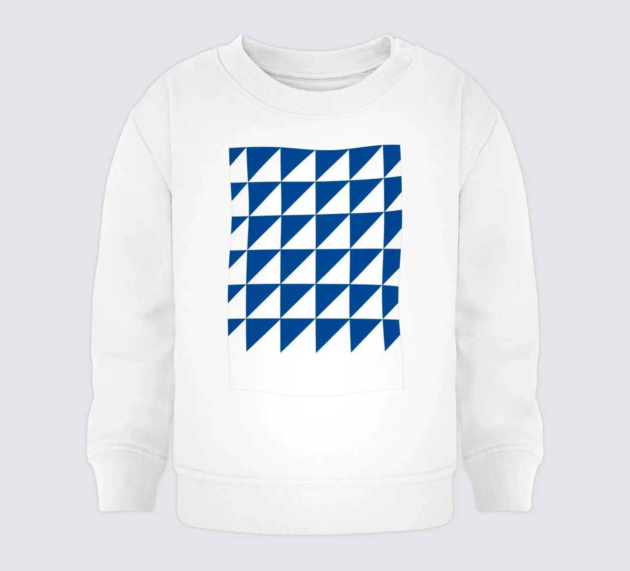 Geometrisches Dreiecksmuster Abstrakte Wandkunst Baby Sweatshirt von NorwesClub