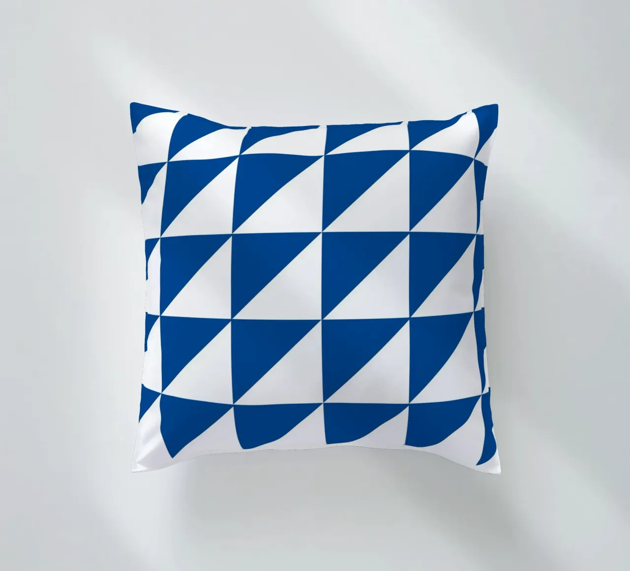Geometric Triangle Pattern Abstract Wall Art decorative cushion by NorwesClub