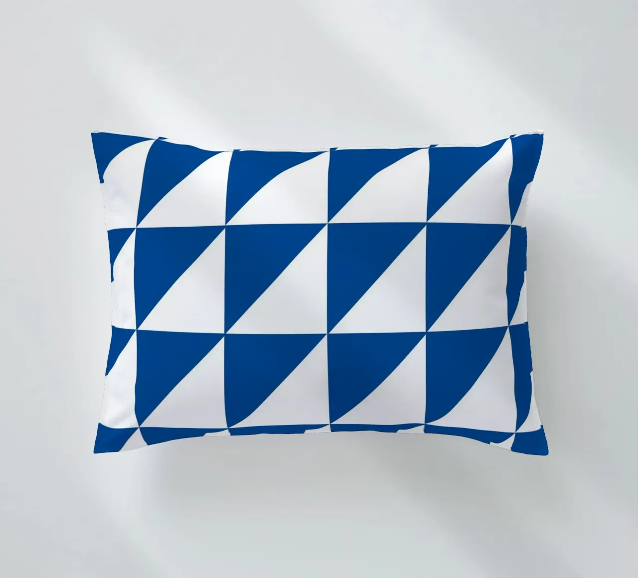 Geometric Triangle Pattern Abstract Wall Art decorative cushion by NorwesClub