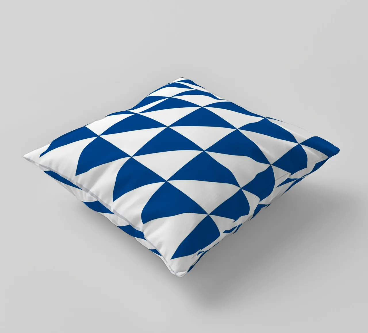 Geometric Triangle Pattern Abstract Wall Art decorative cushion by NorwesClub