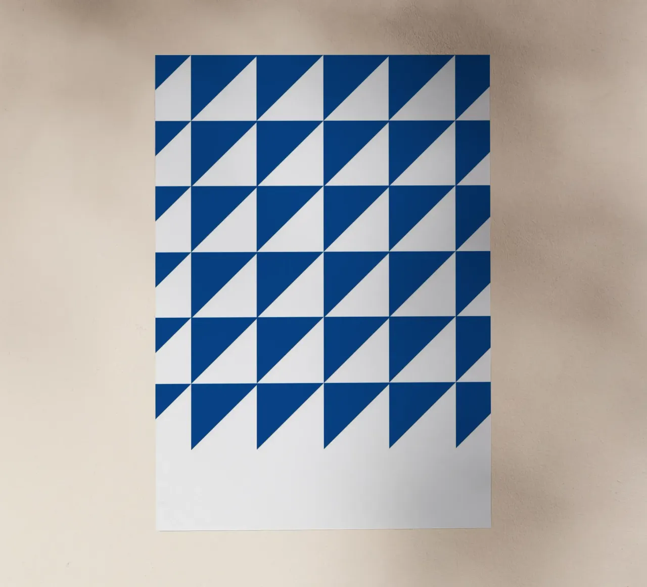 Geometrisches Dreiecksmuster Abstrakte Wandkunst Backlit Folie von NorwesClub
