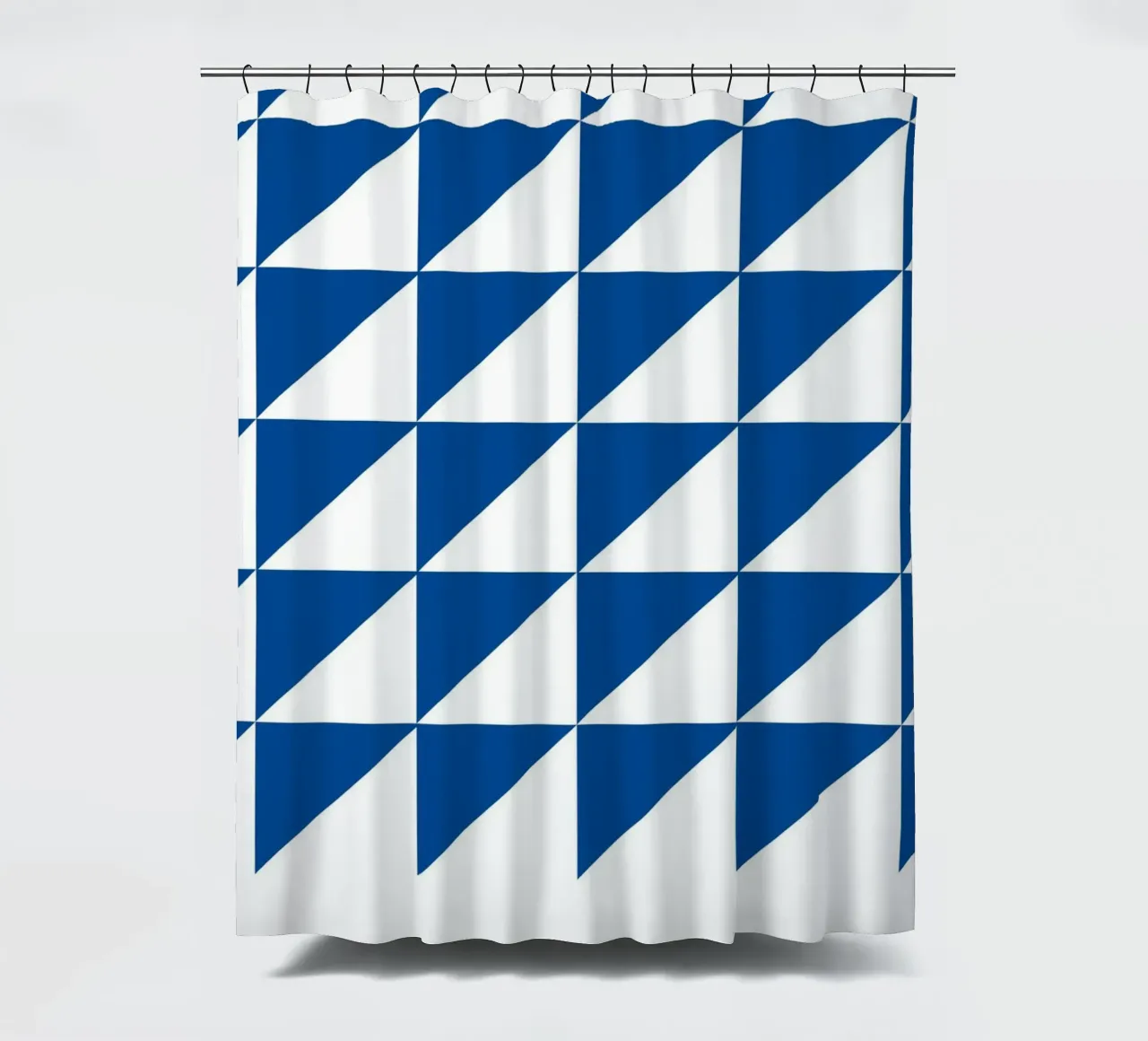 Geometric Triangle Pattern Abstract Wall Art cortina de baño de NorwesClub