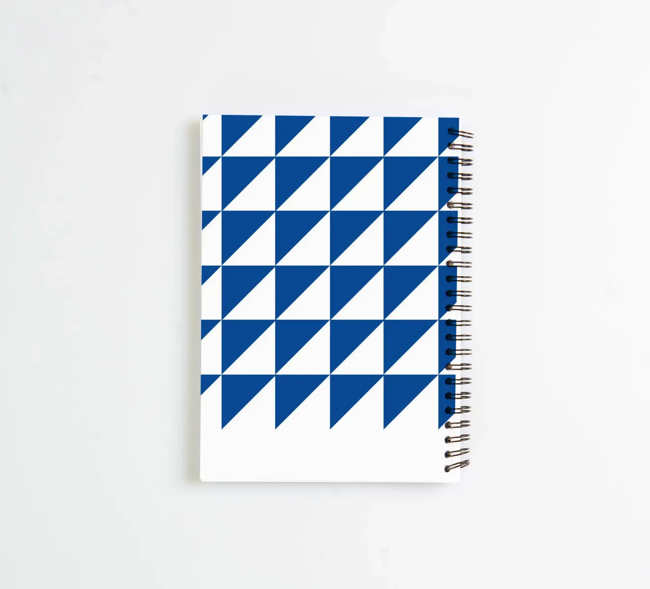 Geometric Triangle Pattern Abstract Wall Art spiral notebook by NorwesClub