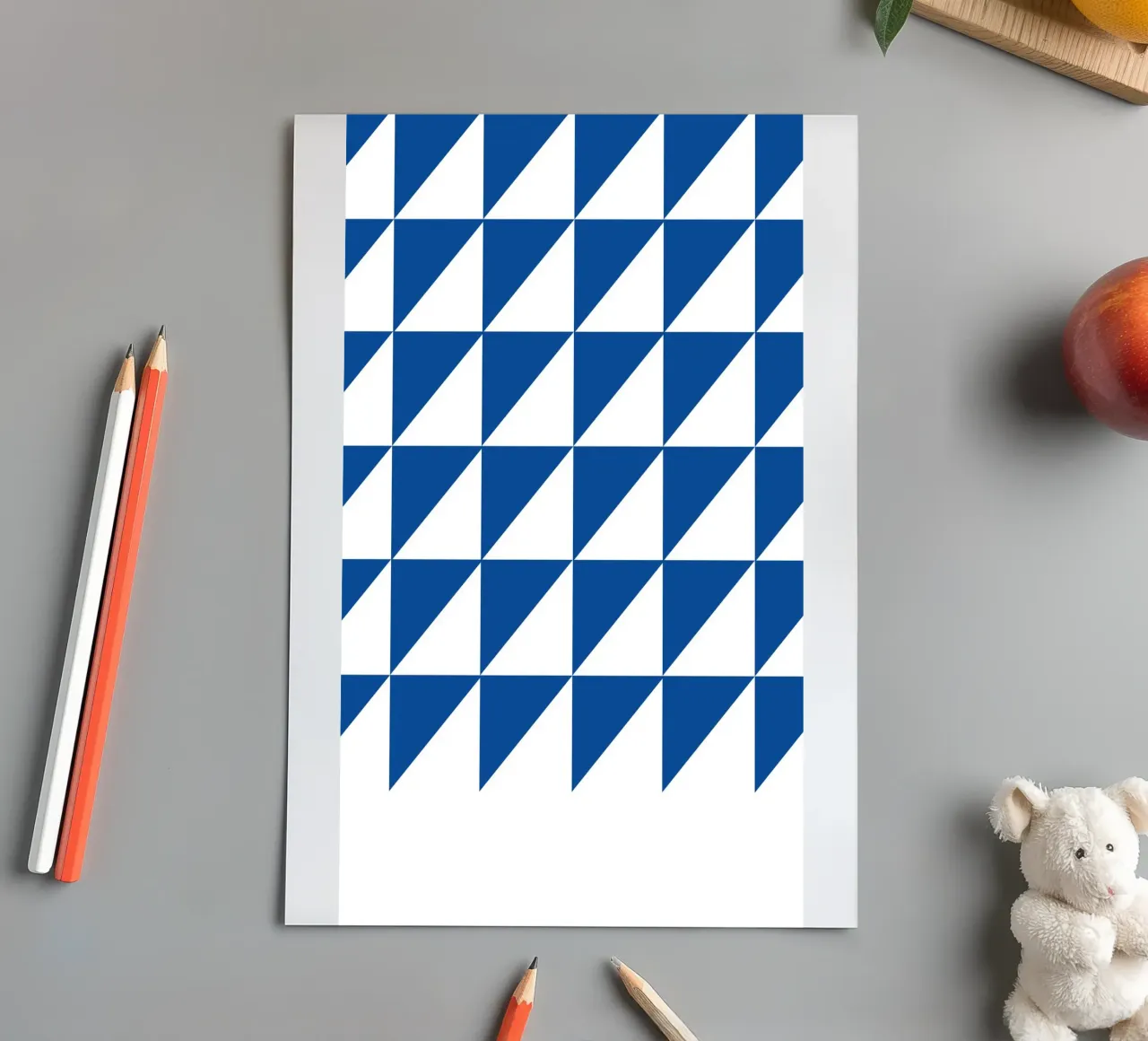 Geometric Triangle Pattern Abstract Wall Art sticker sheet by NorwesClub