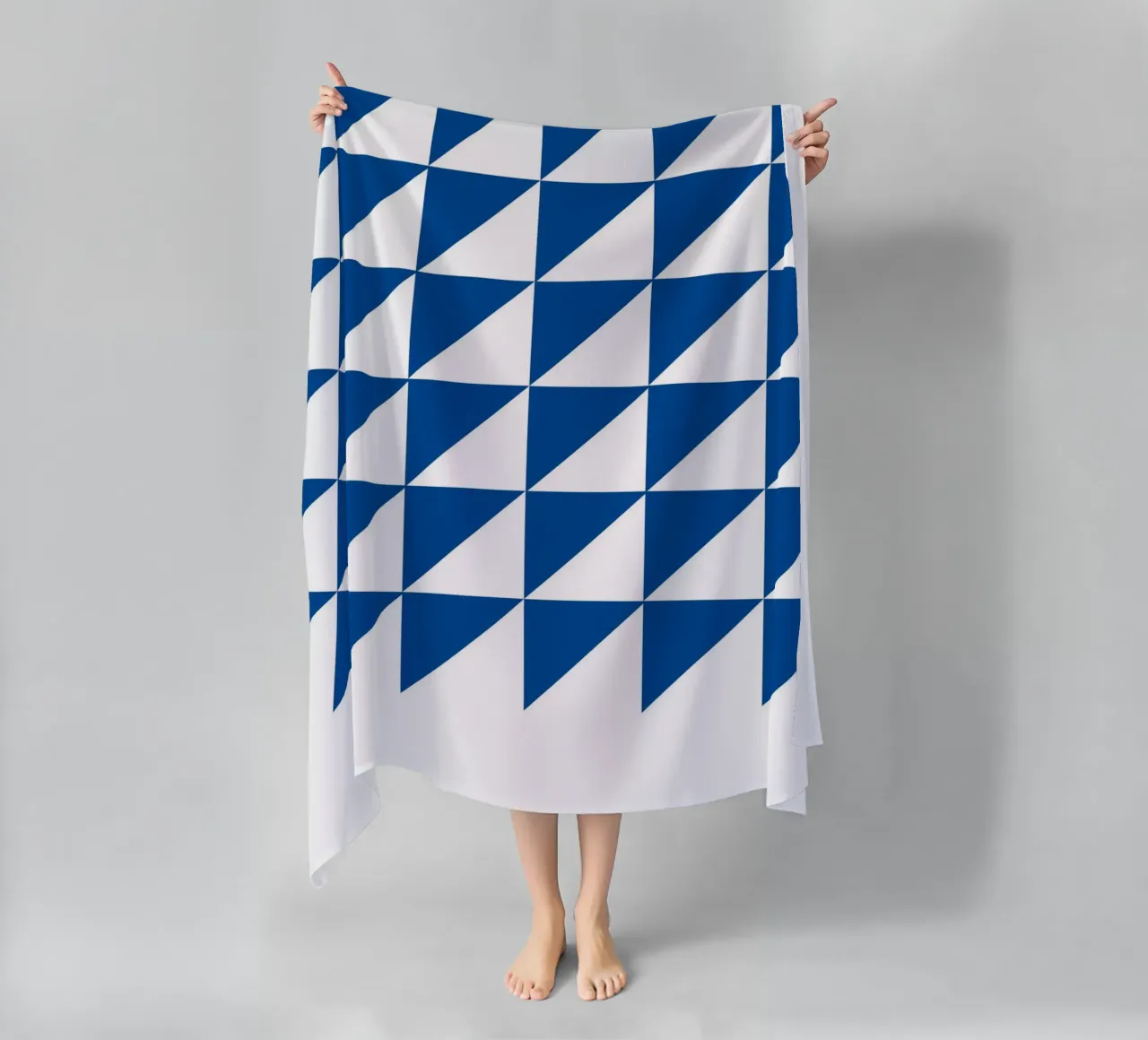 Geometric Triangle Pattern Abstract Wall Art toalla de playa de NorwesClub