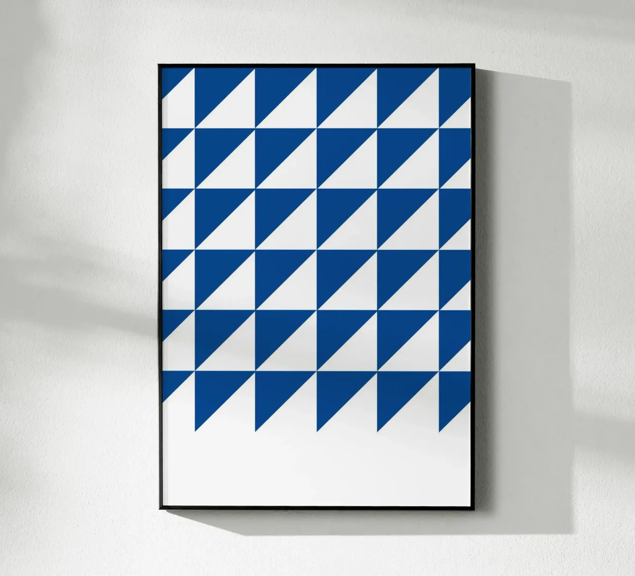 Geometrisches Dreiecksmuster Abstrakte Wandkunst Acryl-Glas von NorwesClub