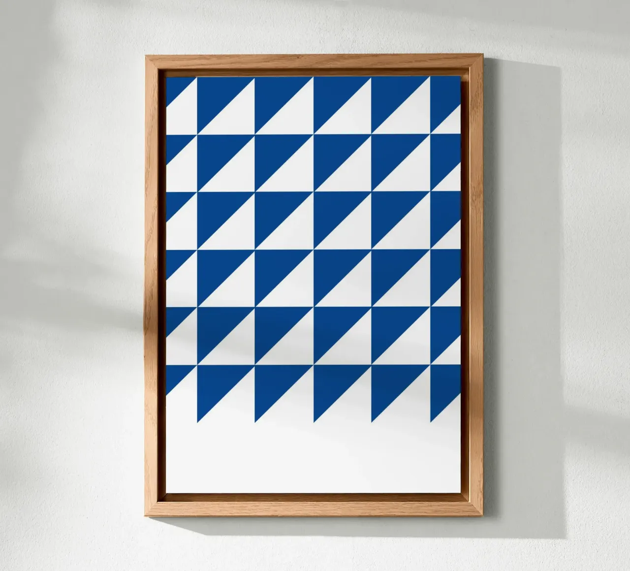 Geometric Triangle Pattern Abstract Wall Art aluminio dibond de NorwesClub