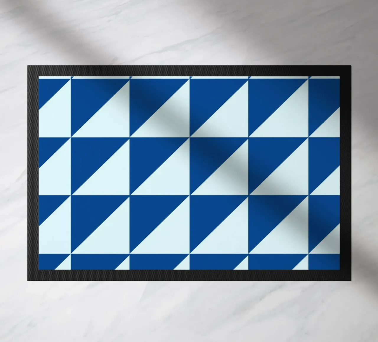 Geométrica Azul Triángulos Rosa Color Block Arte felpudo de NorwesClub