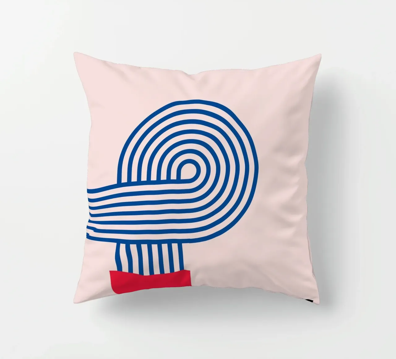 Bauhaus Style Abstract Lines Graphic Art Print decorative cushion by NorwesClub