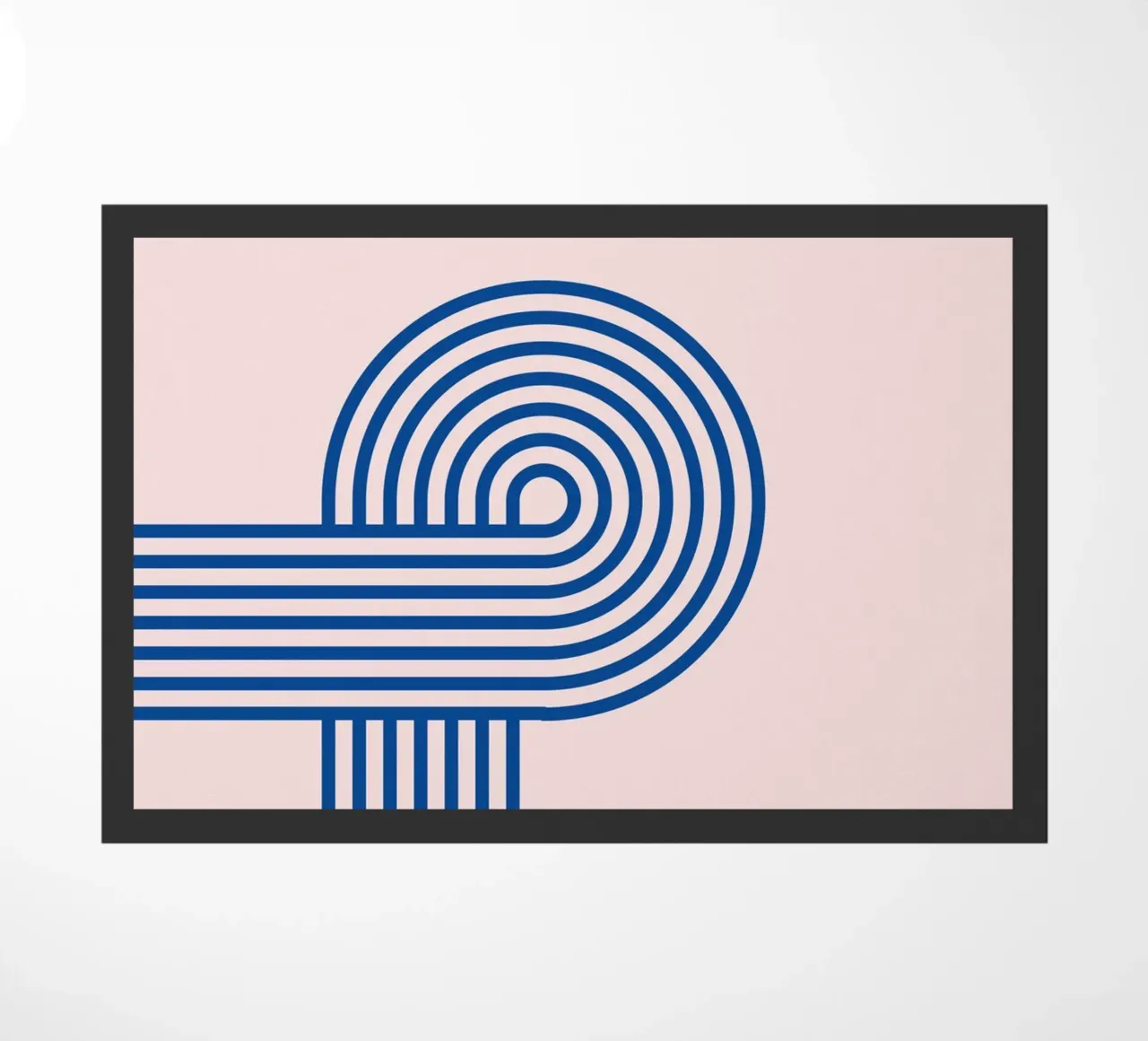 Bauhaus Style Abstract Lines Graphic Art Print Fußmatte von NorwesClub
