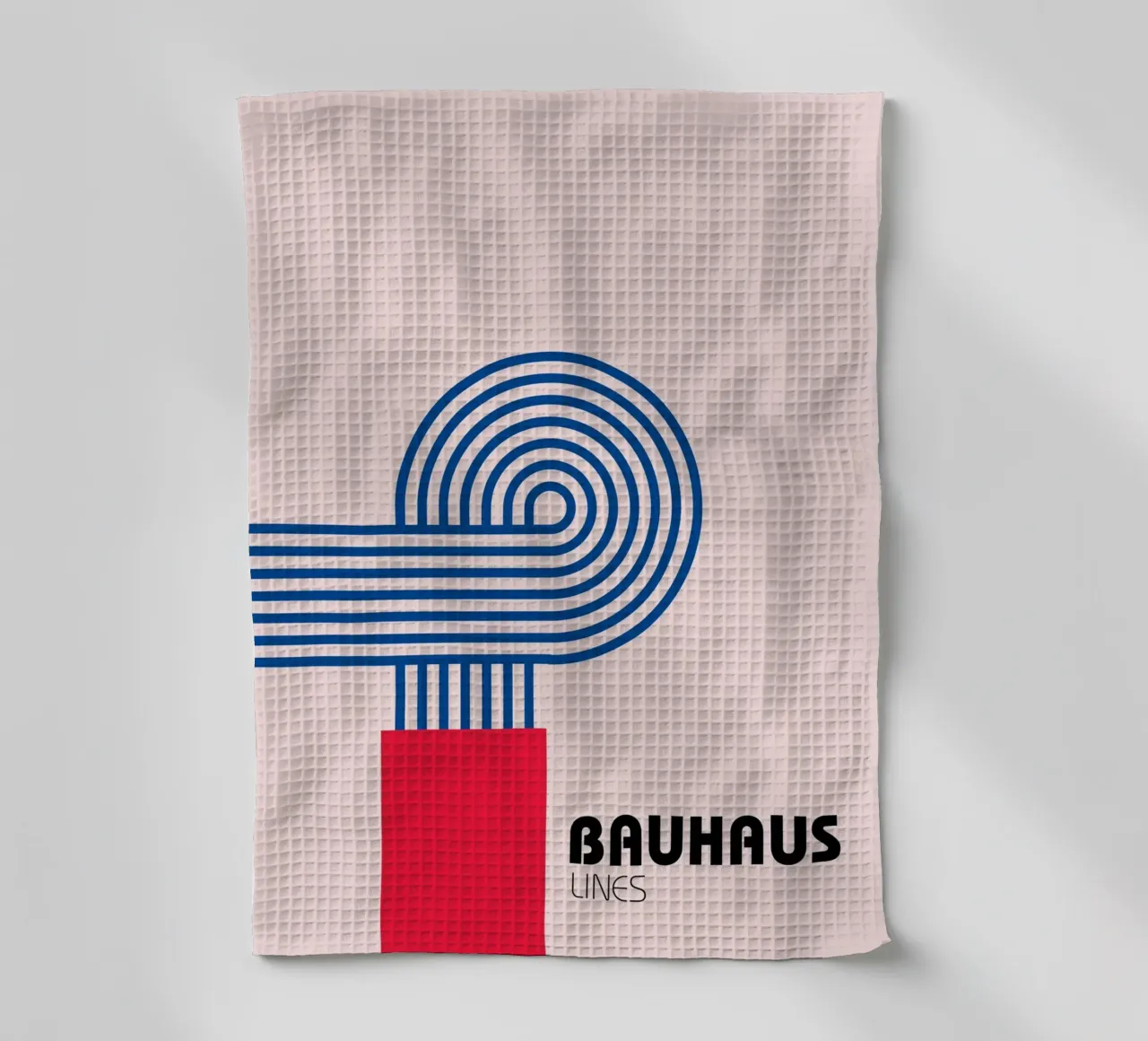 Bauhaus Style Abstract Lines Graphic Art Print Geschirrtuch von NorwesClub