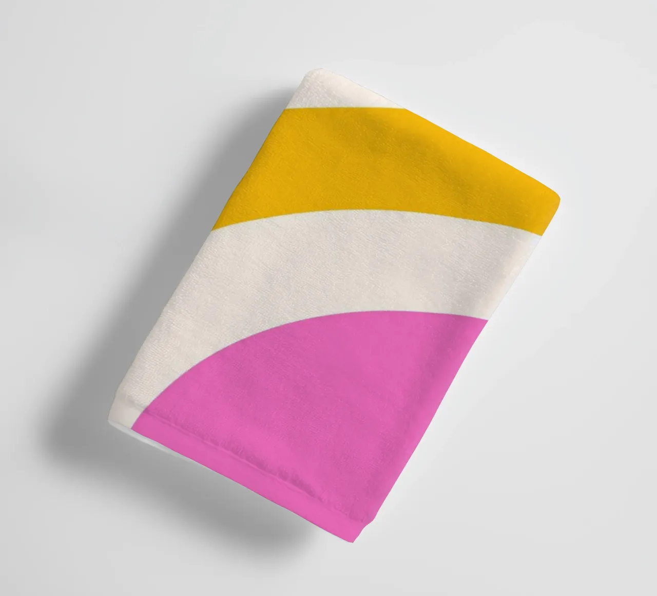 Abstract Colorful Flowing Arcs Art Print towel by NorwesClub