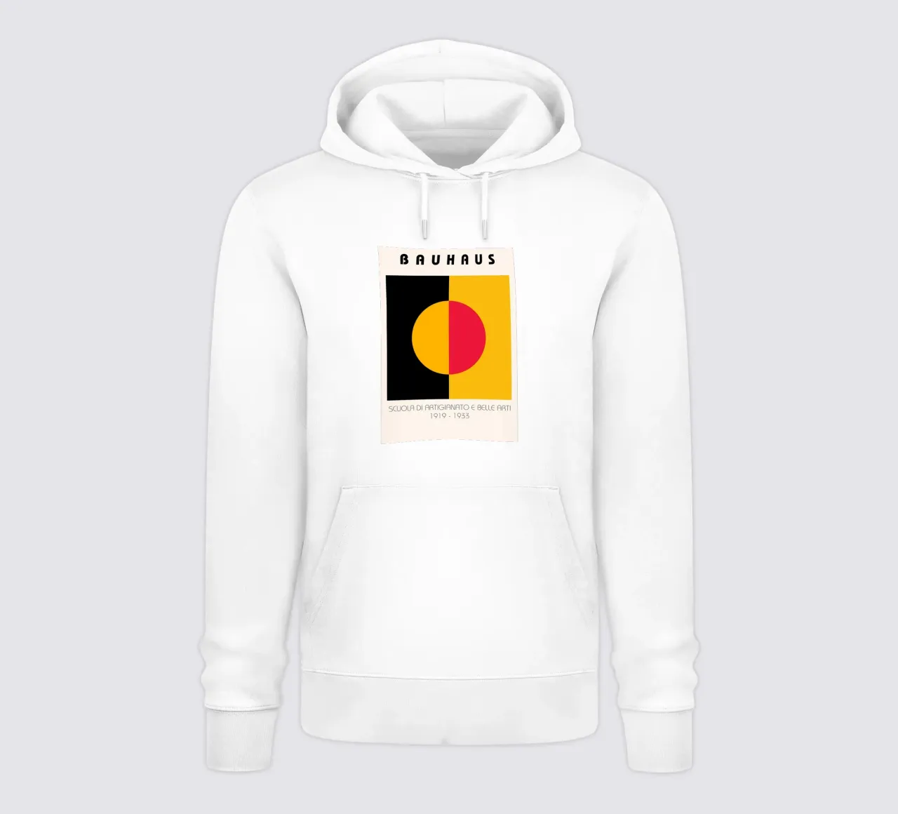 Iconico cerchio geometrico Bauhaus - Arte da parete felpa con cappuccio da NorwesClub