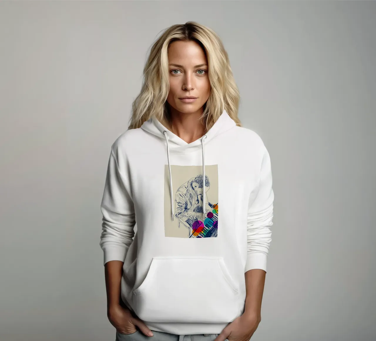 Sound & Color felpa con cappuccio da Indigo Rain