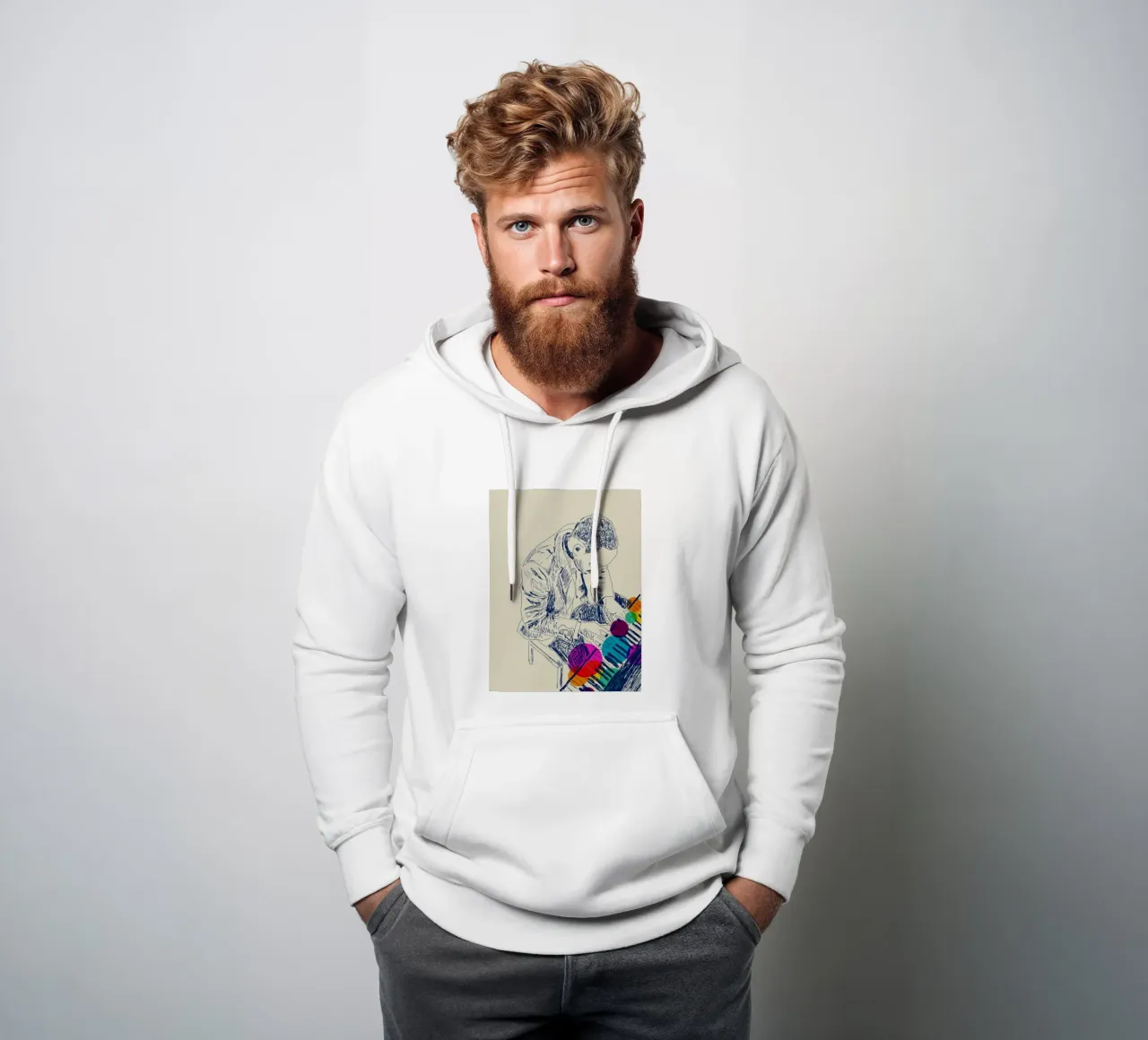 Sound & Color felpa con cappuccio da Indigo Rain