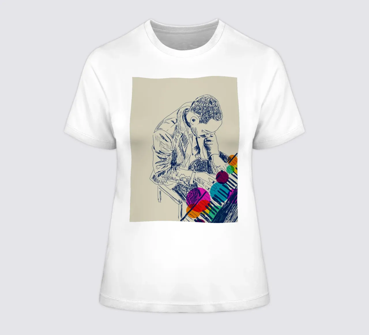 Sound & Color t-shirt da donna da Indigo Rain