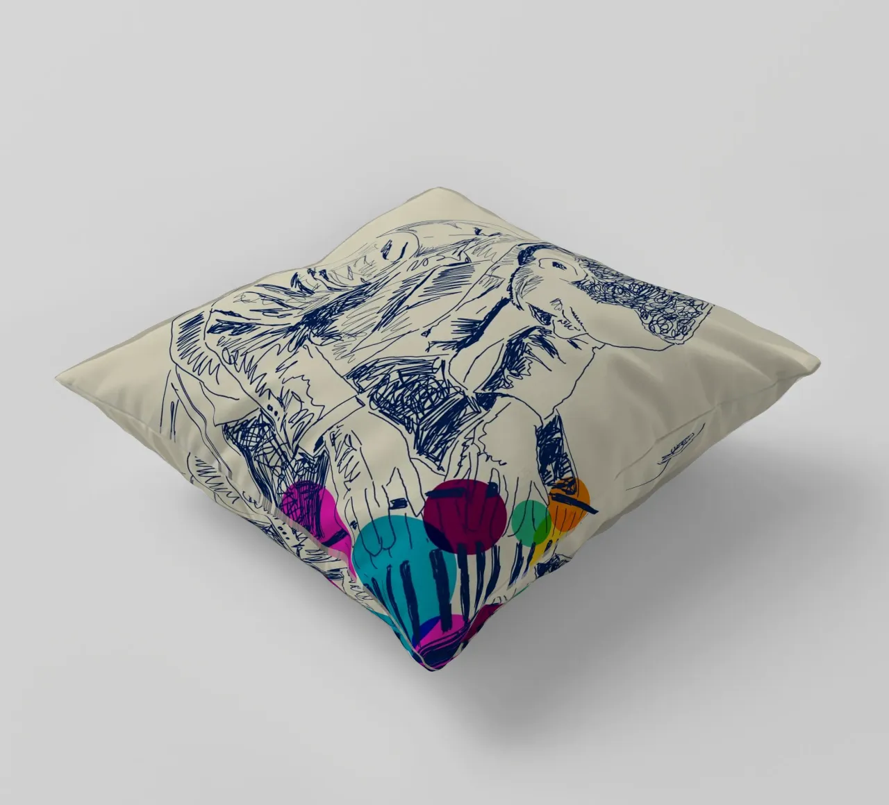 Sound & Color cuscino da Indigo Rain