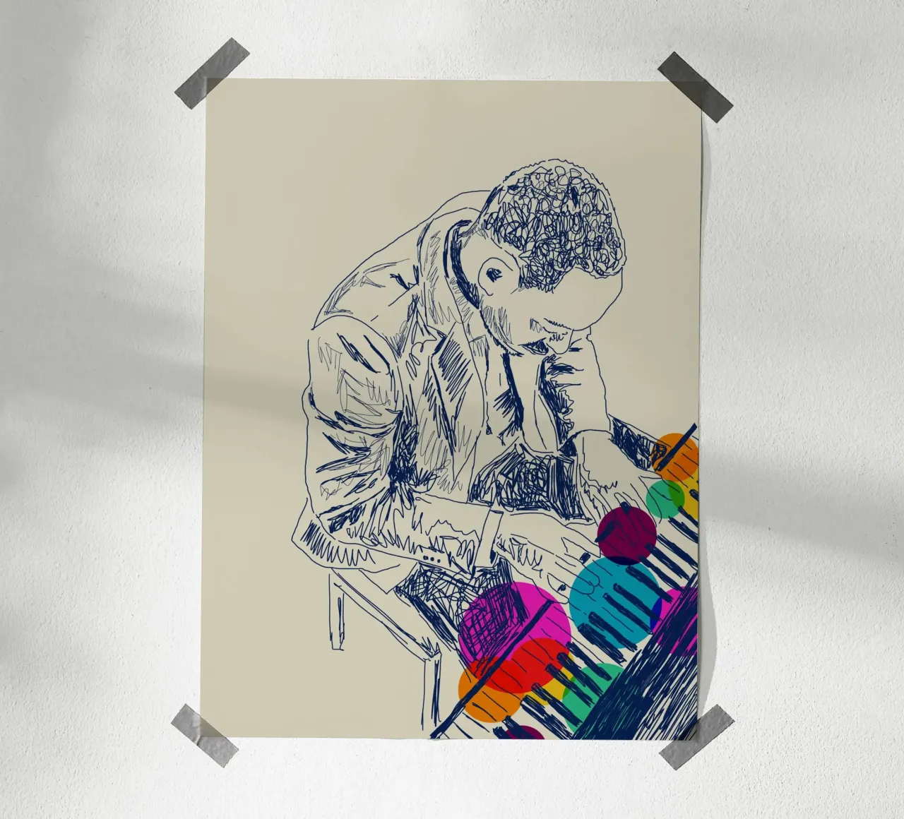 Sound & Color carta hahnemühle da Indigo Rain