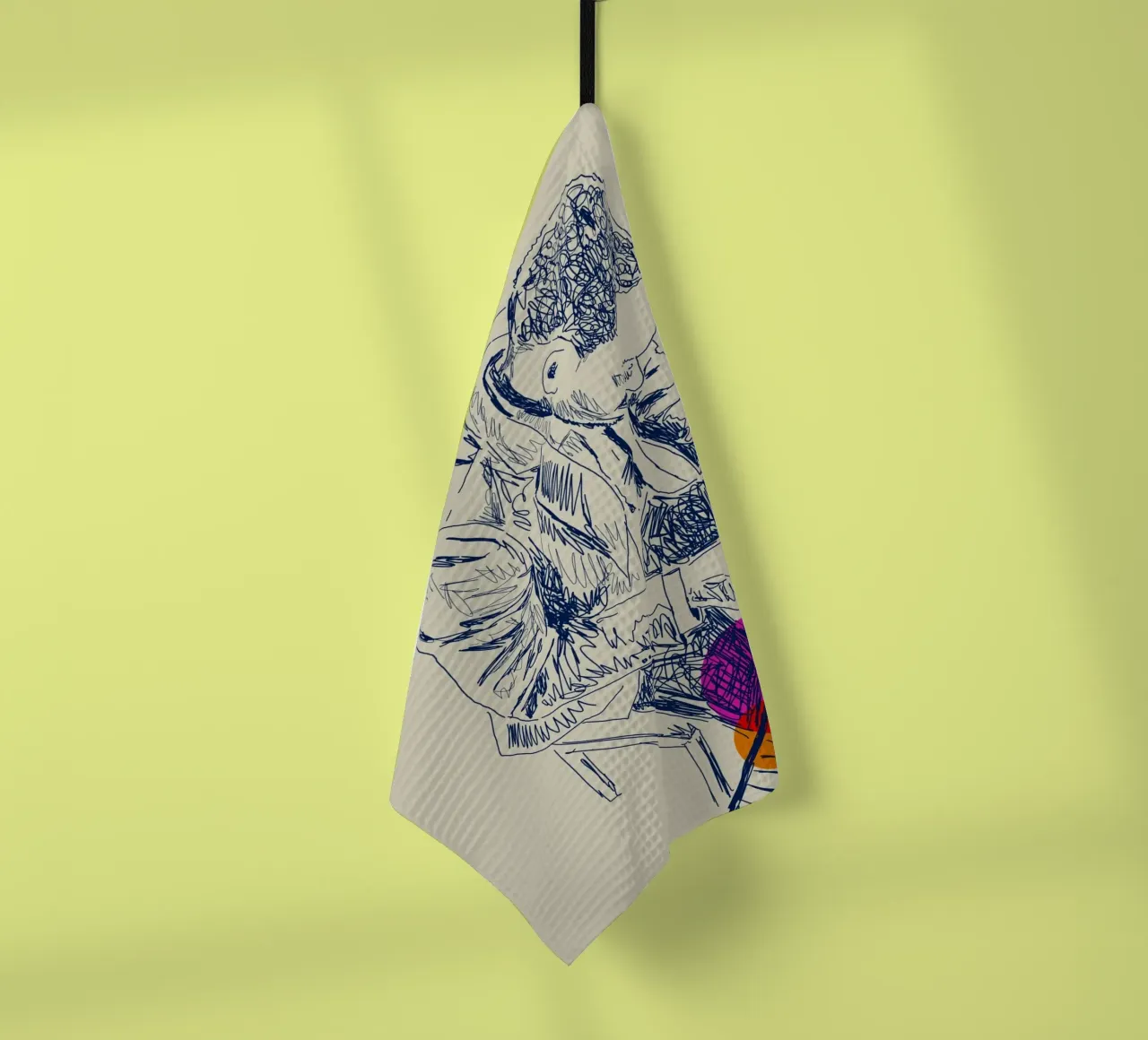 Sound & Color canovaccio da cucina da Indigo Rain