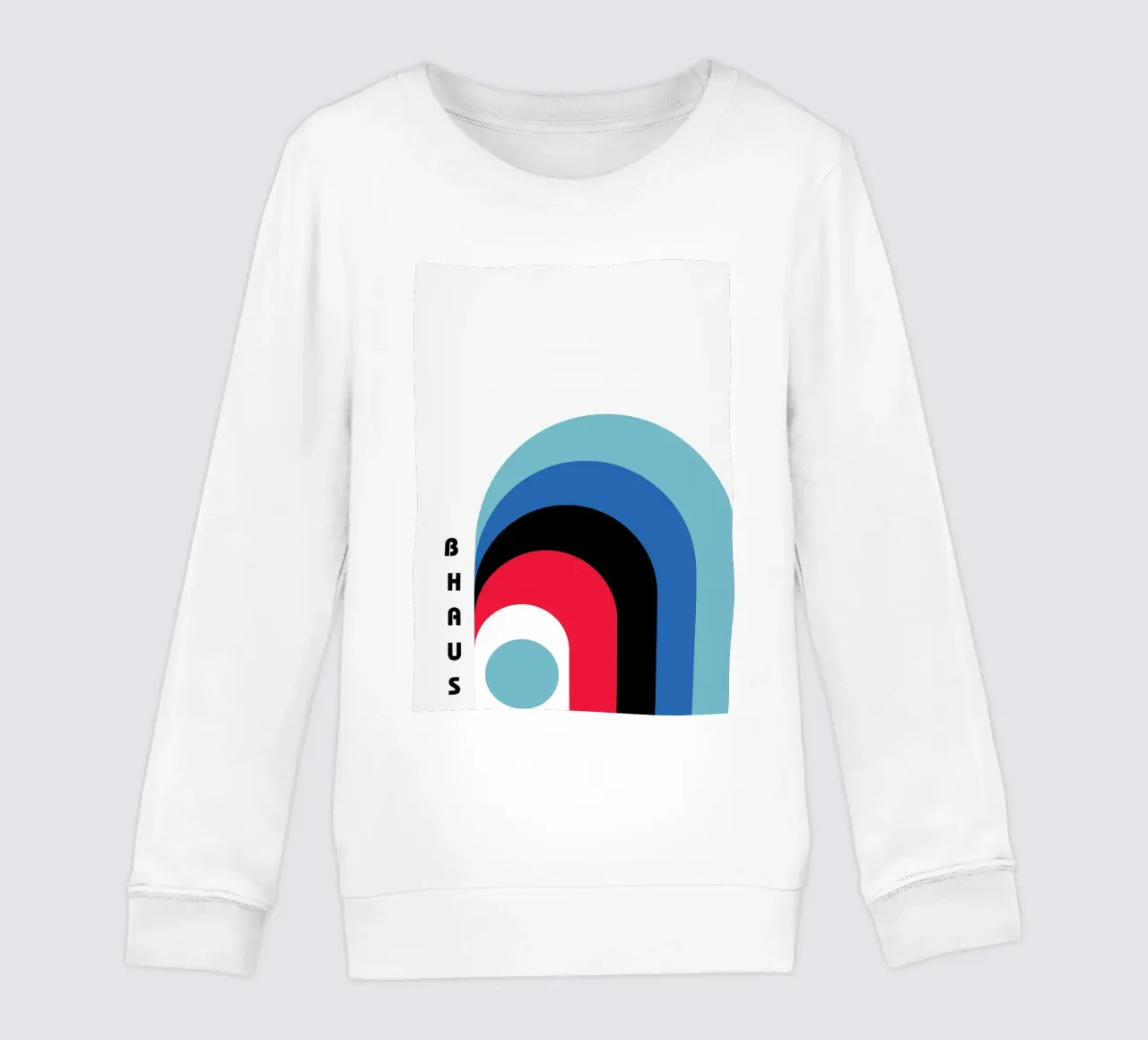 Curve geometriche astratte stratificate Bauhaus felpa bambino da NorwesClub