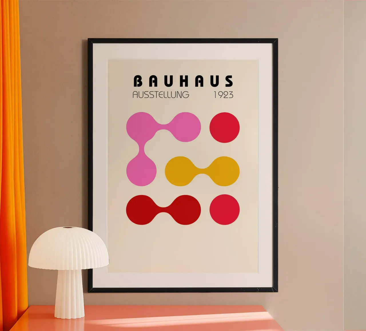 Bauhaus 1923 Mostra Forme colorate Arte poster da NorwesClub