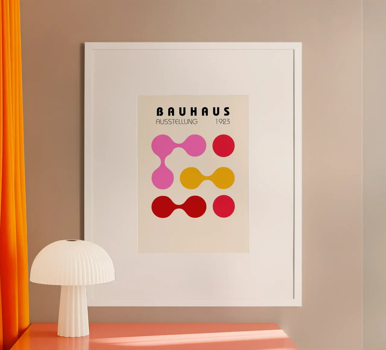Bauhaus 1923 Mostra Forme colorate Arte poster da NorwesClub