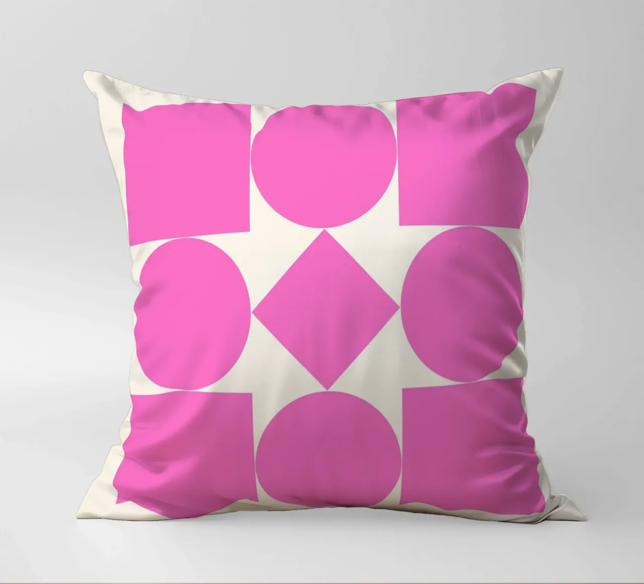 Poster Bauhaus 1923 Forme geometriche rosa cuscino da NorwesClub