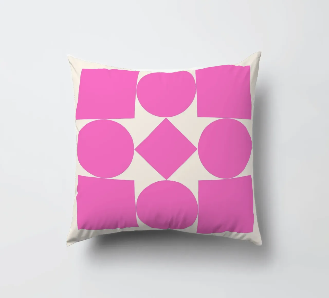 Poster Bauhaus 1923 Forme geometriche rosa cuscino da NorwesClub