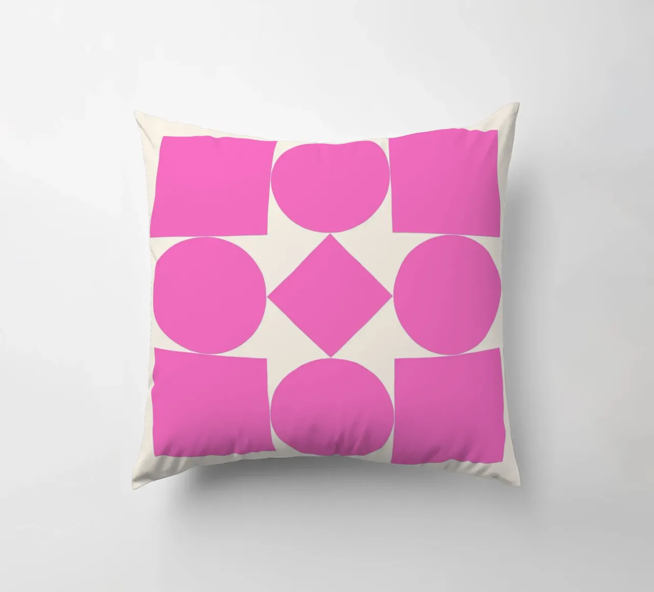 Poster Bauhaus 1923 Forme geometriche rosa cuscino da NorwesClub