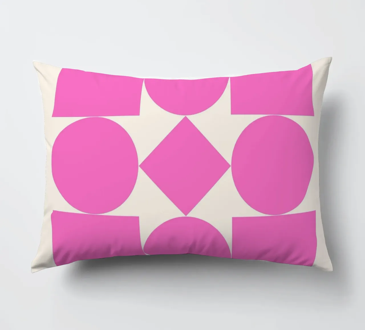 Poster Bauhaus 1923 Forme geometriche rosa cuscino da NorwesClub