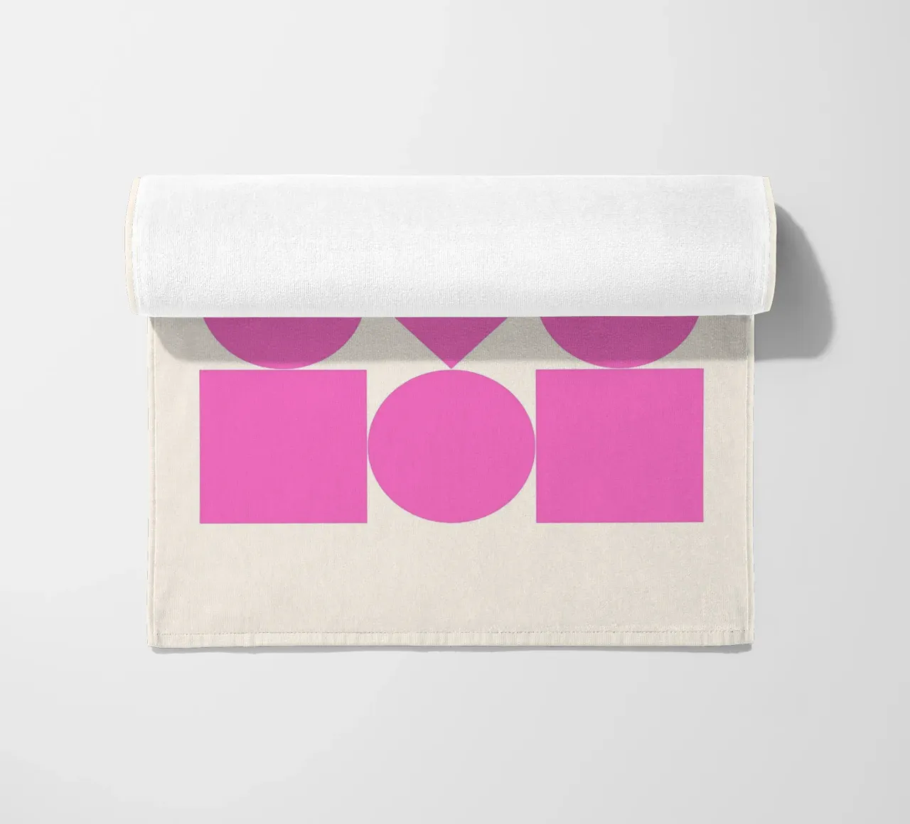 Poster Bauhaus 1923 Forme geometriche rosa telo mare da NorwesClub