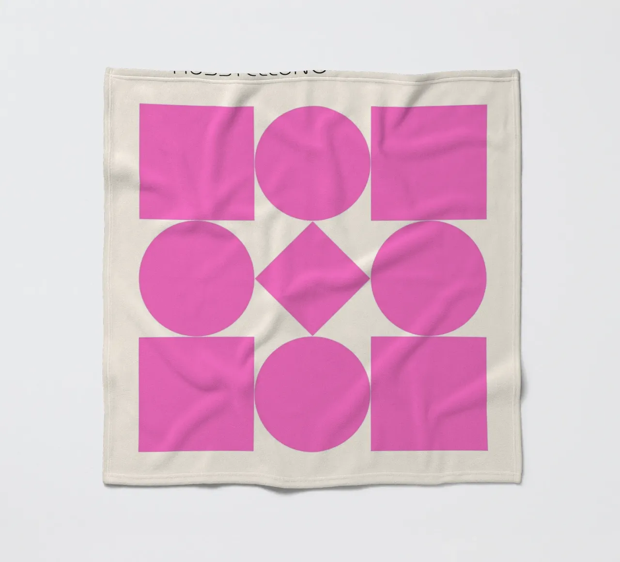 Poster Bauhaus 1923 Forme geometriche rosa coperta in pile da NorwesClub