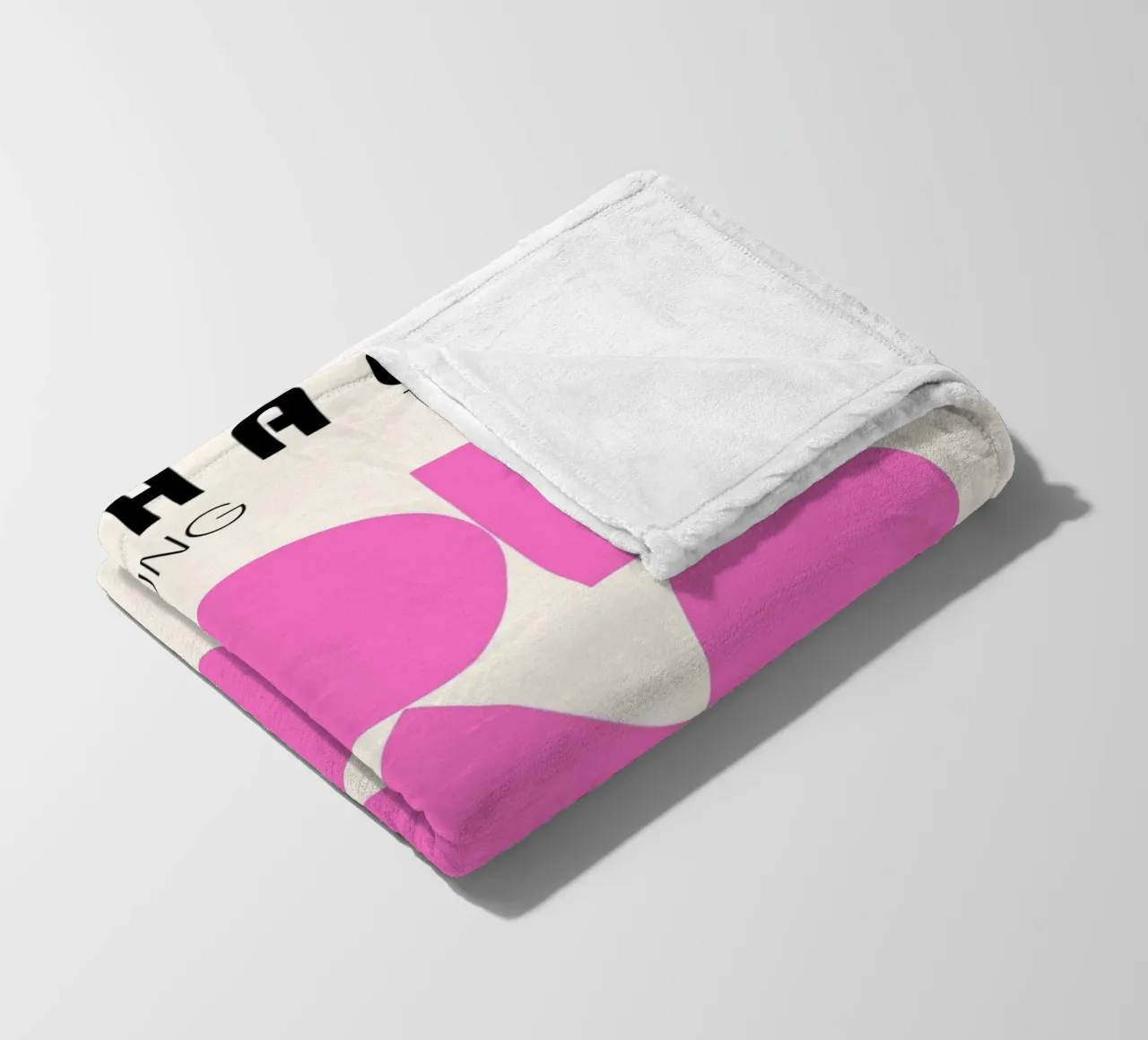 Poster Bauhaus 1923 Forme geometriche rosa coperta in pile da NorwesClub