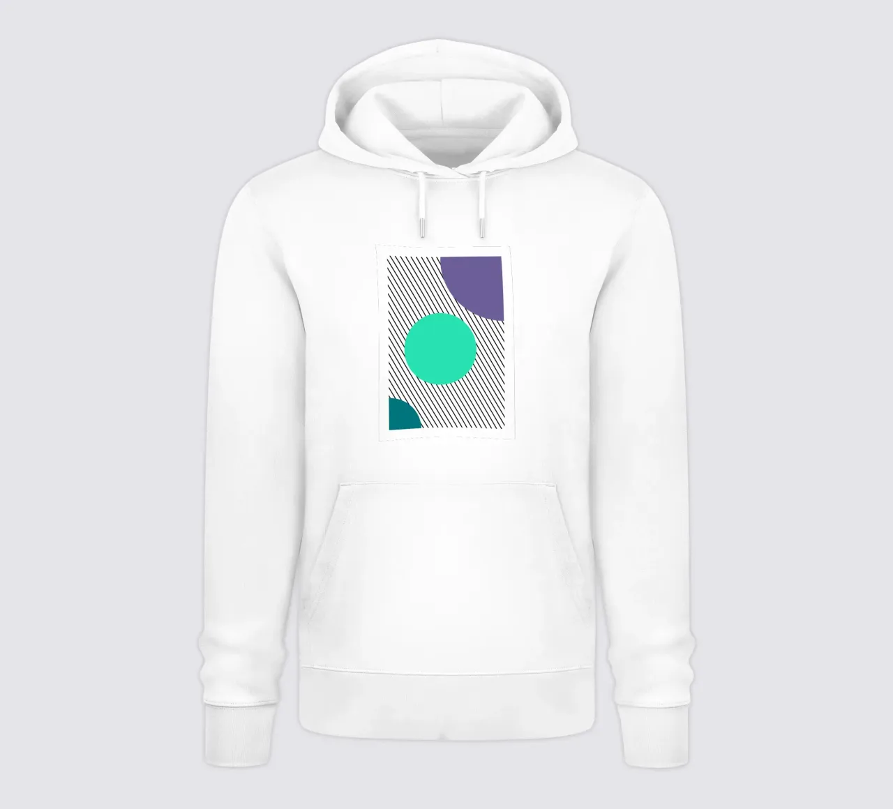 Abstract Geometric Shapes Diagonal Lines Art sudadera con capucha de NorwesClub