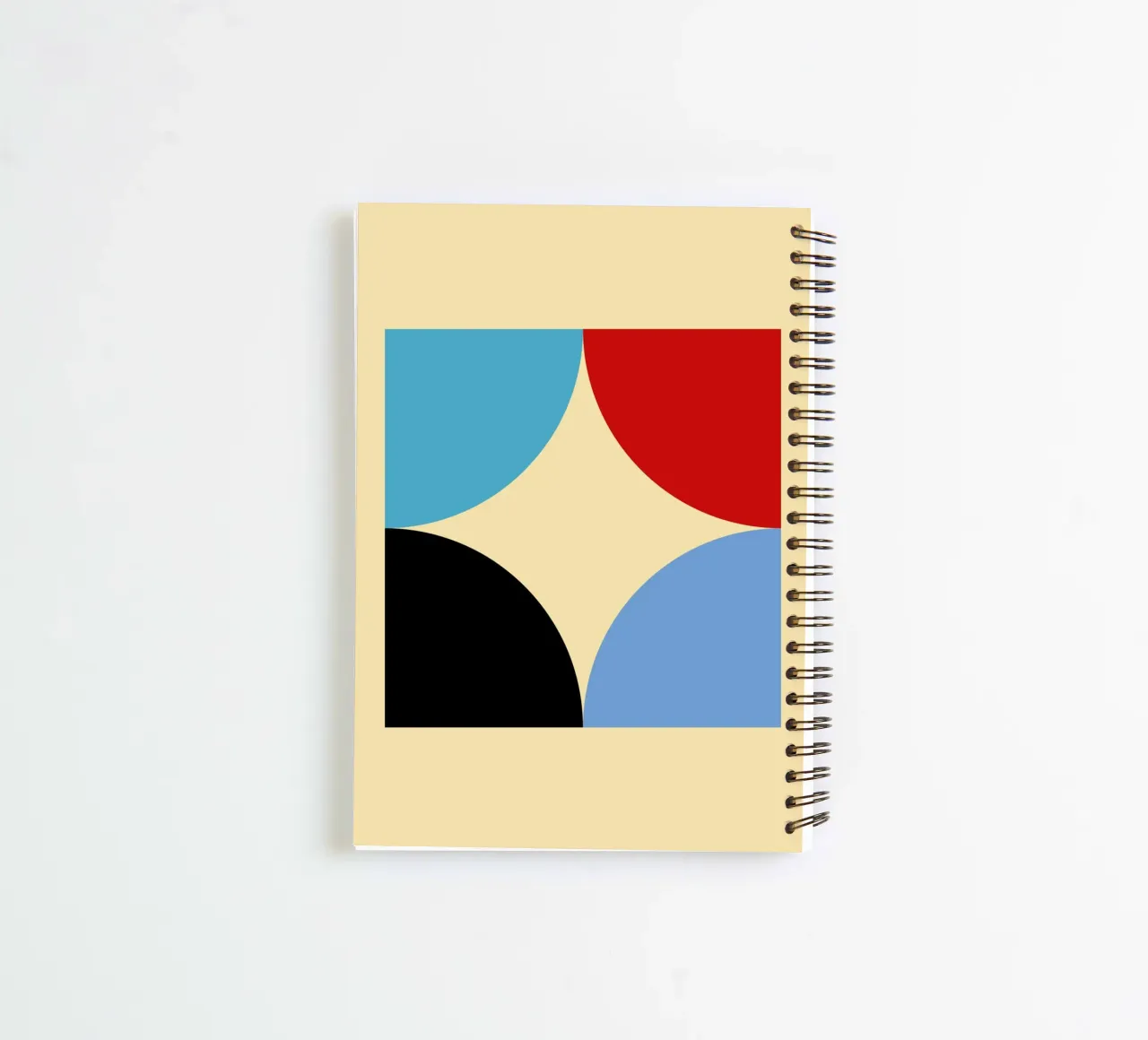 Geometrische Vierfarbkurven Abstrakte Kunst Ringbuch von NorwesClub