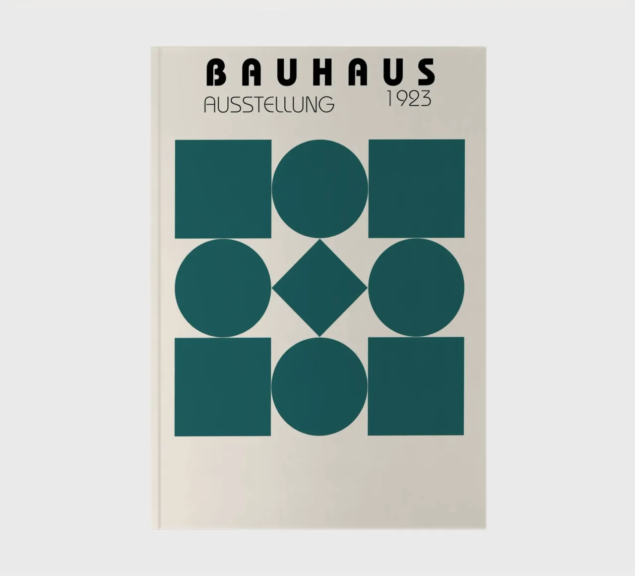 Poster Bauhaus 1923 Forme geometriche verde acqua diario da NorwesClub