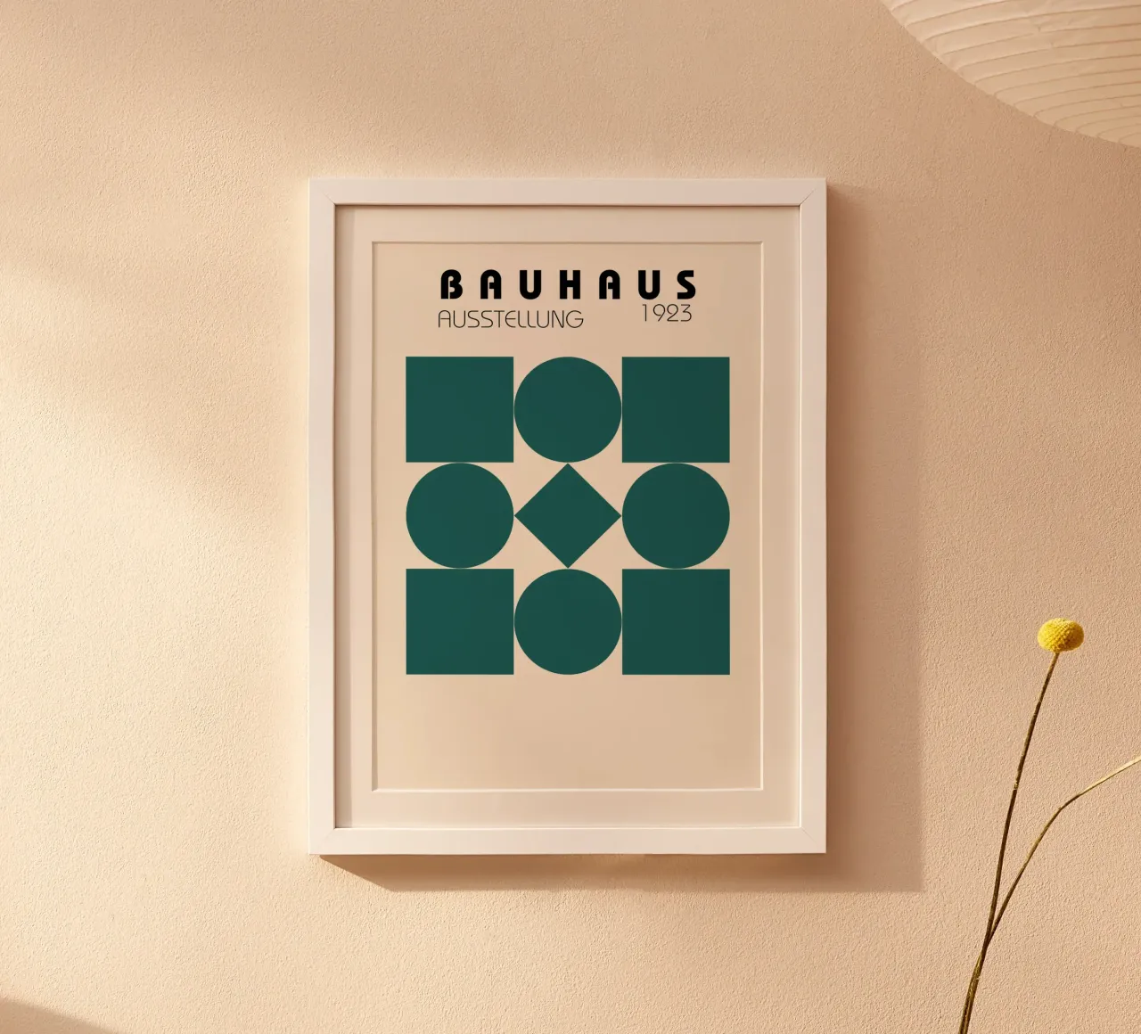 Poster Bauhaus 1923 Forme geometriche verde acqua poster da NorwesClub