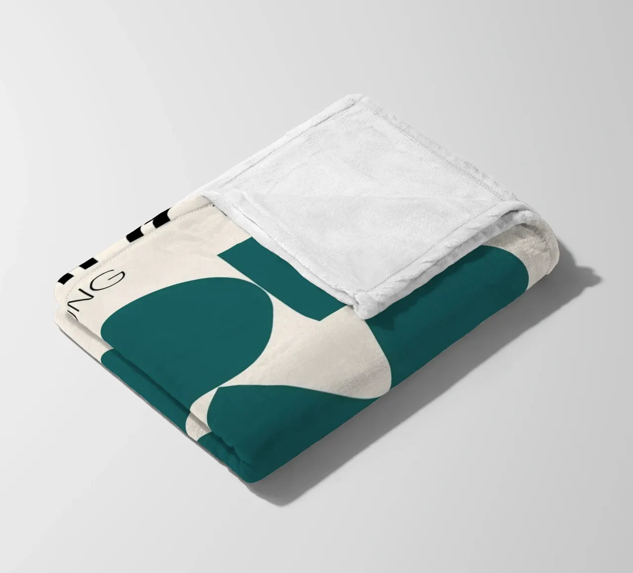 Poster Bauhaus 1923 Forme geometriche verde acqua coperta in pile da NorwesClub