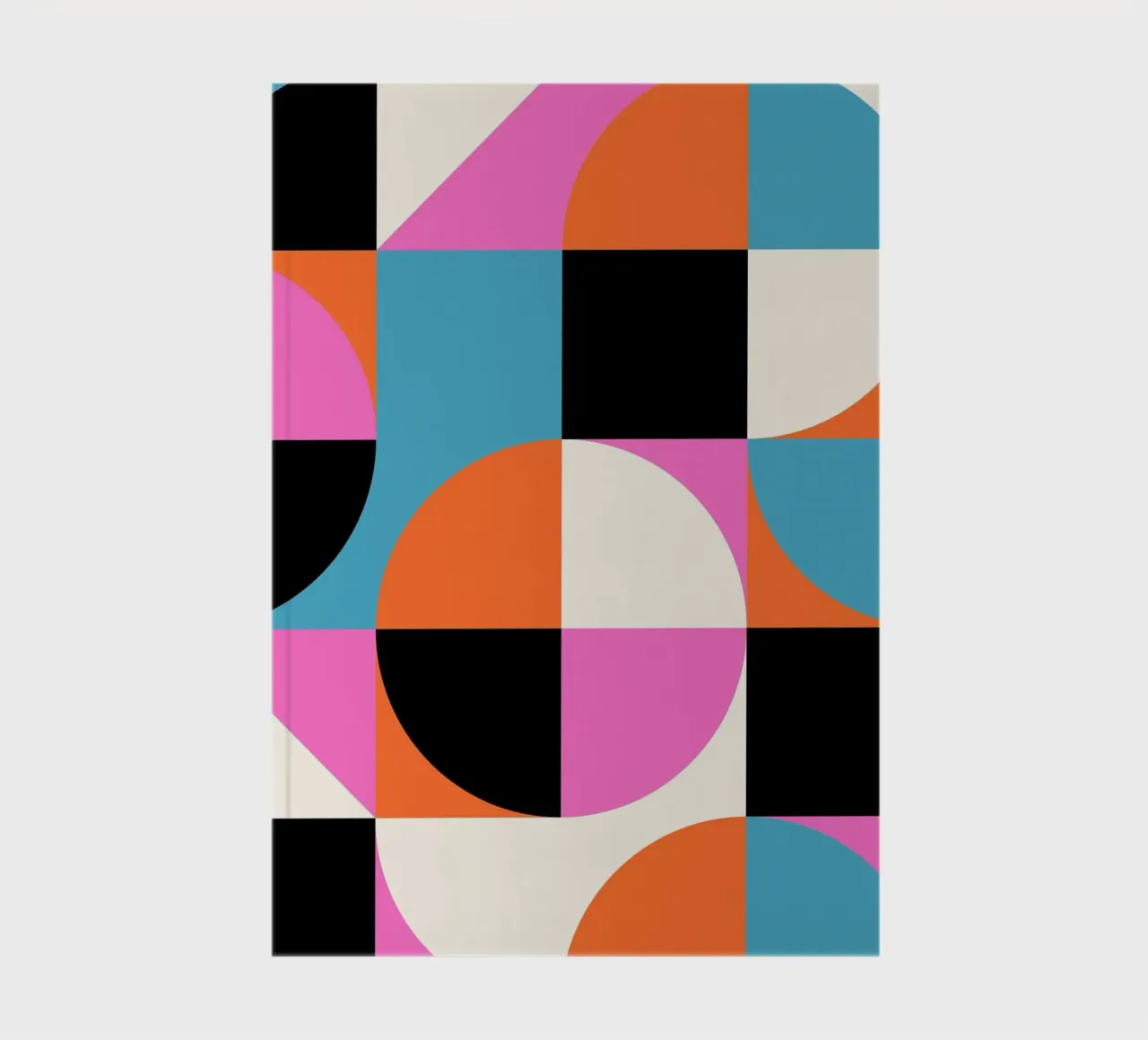 Bauhaus Style Vibrant Geometric Pattern Art cuaderno de NorwesClub