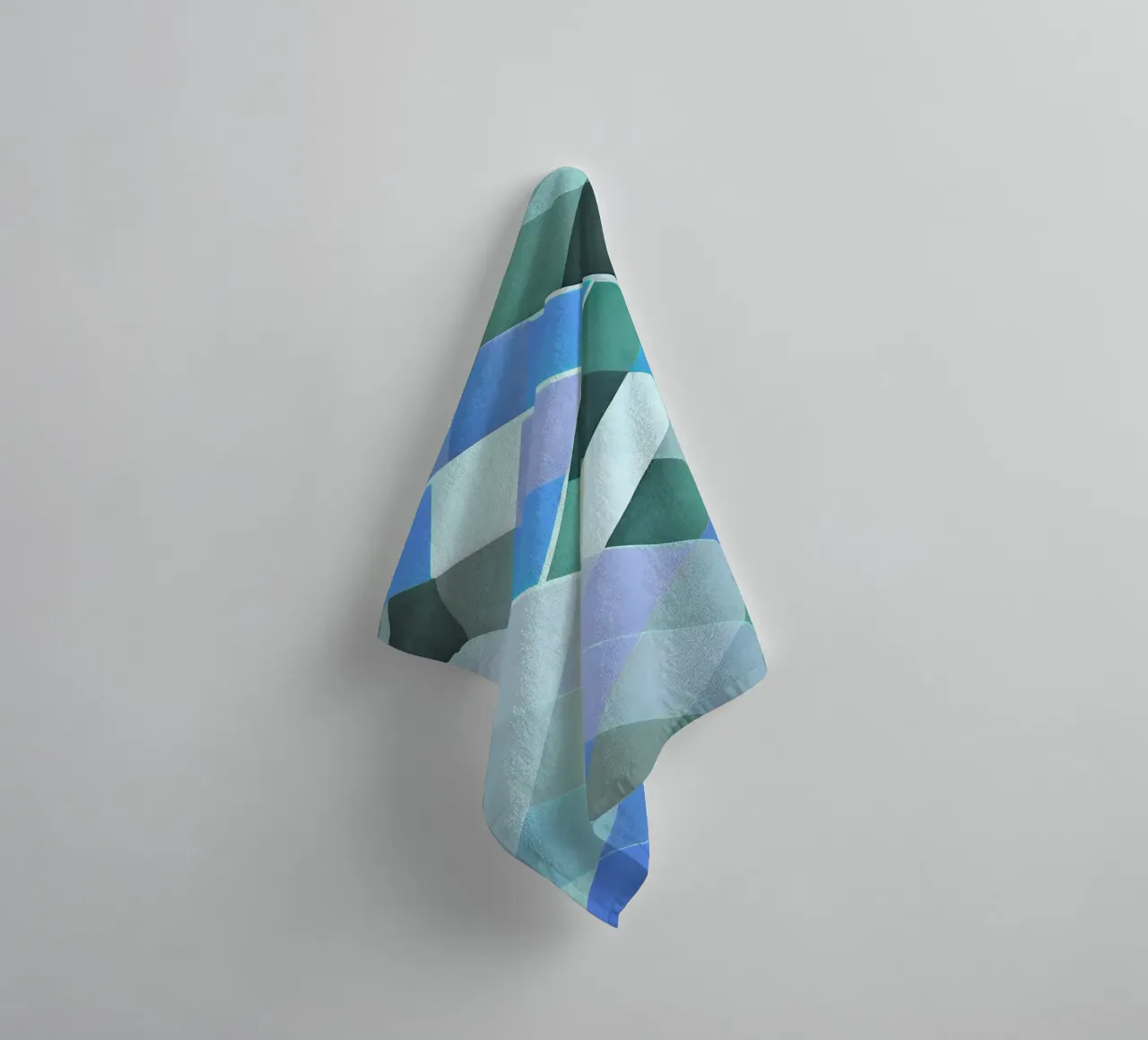 Geometric Tile Abstract Optical Illusion Art towel by NorwesClub