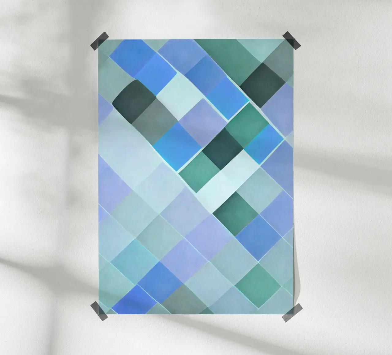 Geometric Tile Abstract Optical Illusion Art hahnemühle by NorwesClub