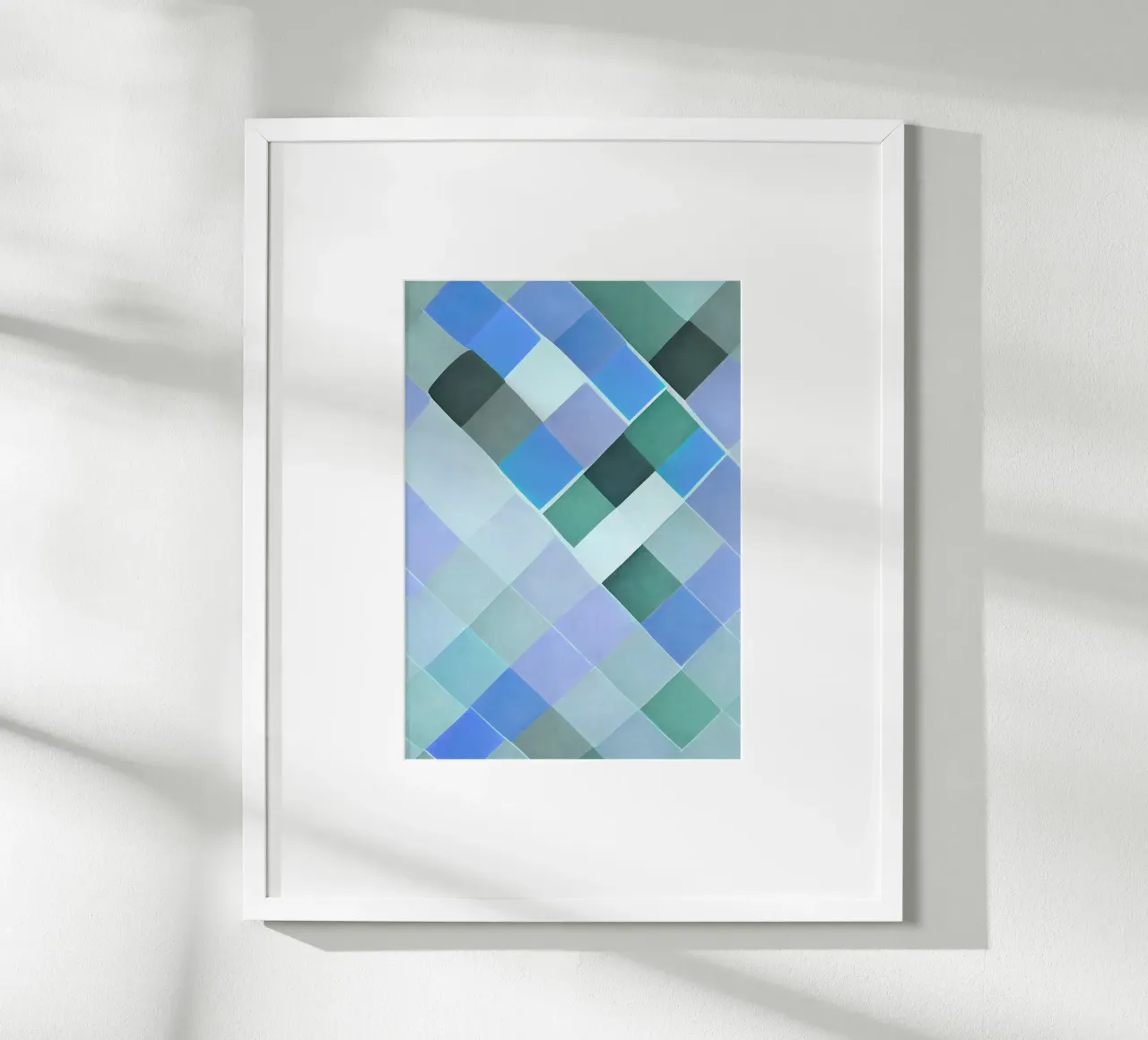 Geometric Tile Abstract Optical Illusion Art hahnemühle by NorwesClub