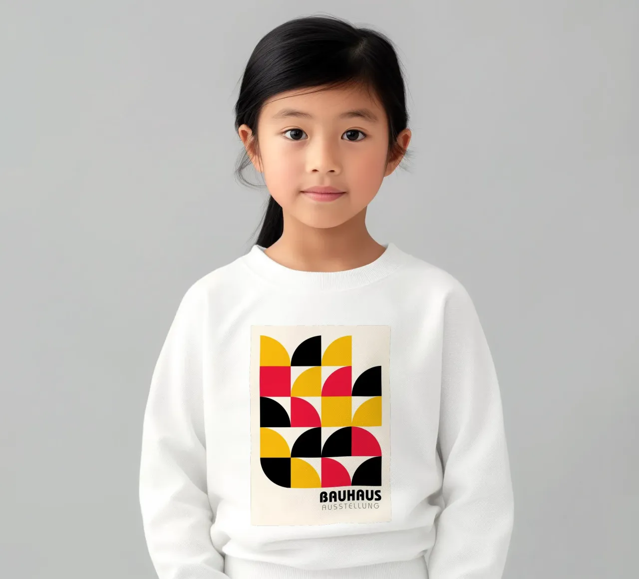 Bauhaus Style Geometric Tile Pattern Art sudadera para niño de NorwesClub