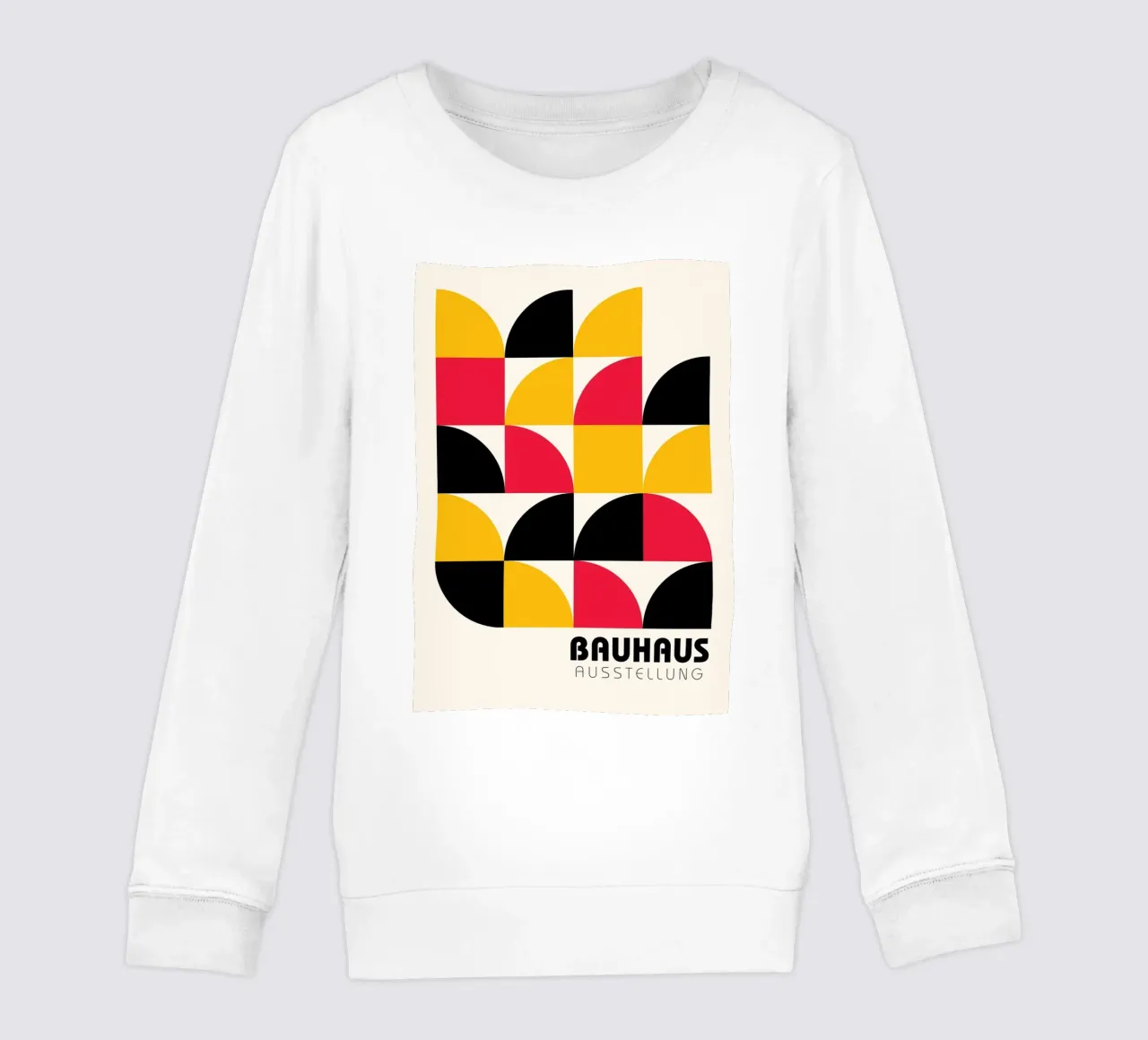Bauhaus Style Geometric Tile Pattern Art sudadera para niño de NorwesClub