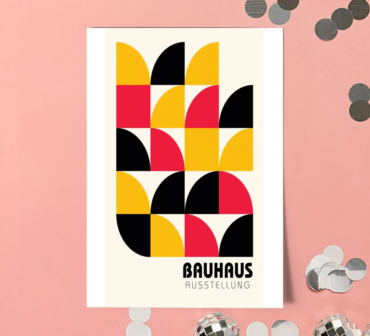 Bauhaus Style Geometric Tile Pattern Art sticker sheet by NorwesClub