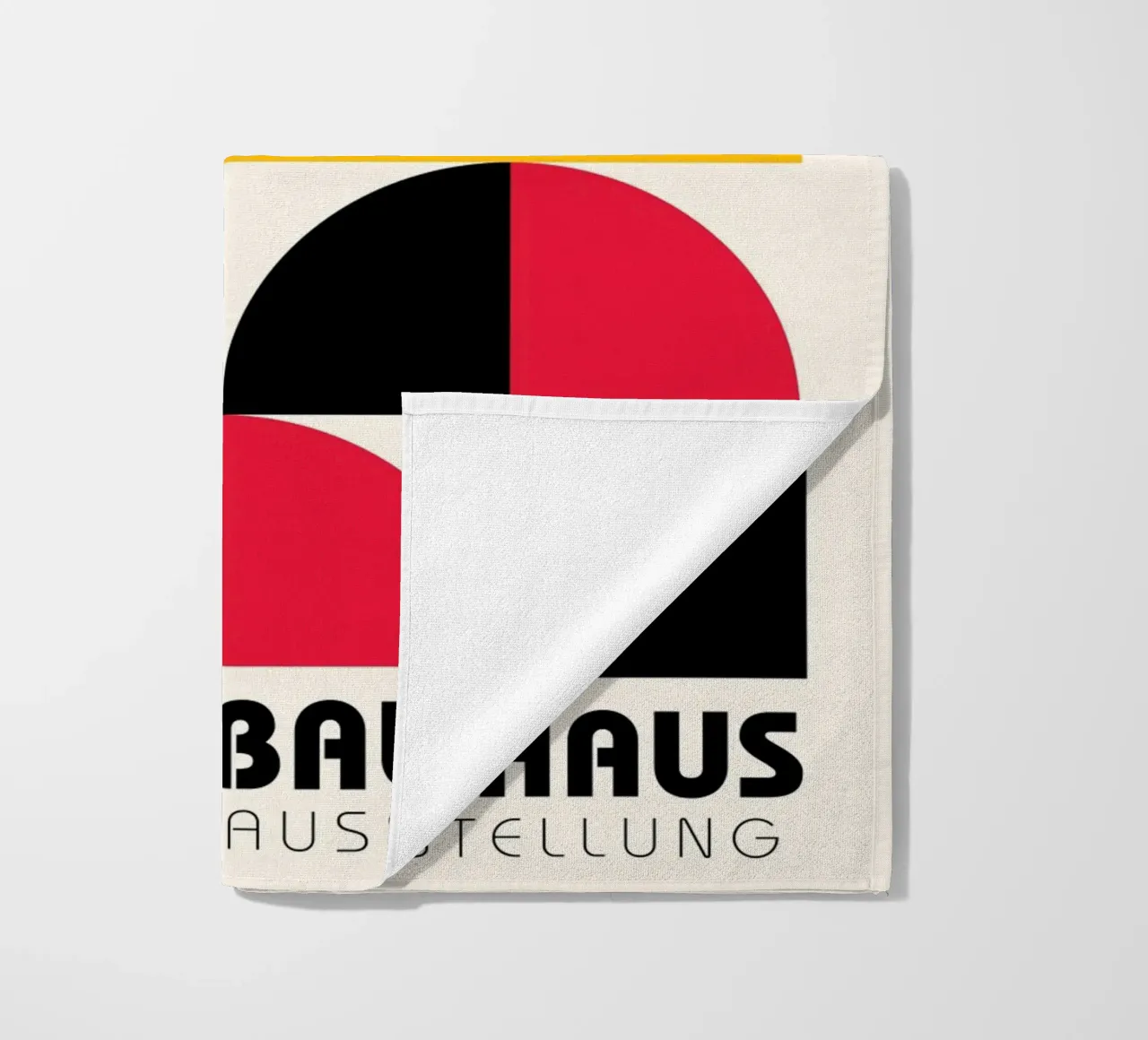 Bauhaus Style Geometric Tile Pattern Art beach towel by NorwesClub