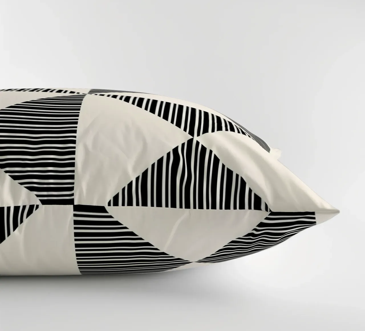 Bauhaus Geometrico foderato Triangolo Pattern Art cuscino da NorwesClub