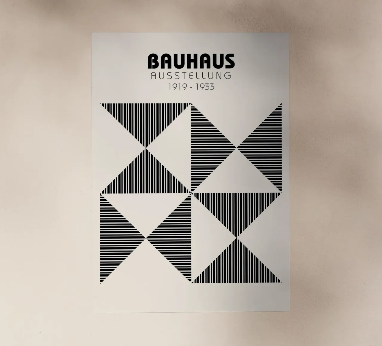 Bauhaus Geometrico foderato Triangolo Pattern Art pellicola backlit da NorwesClub