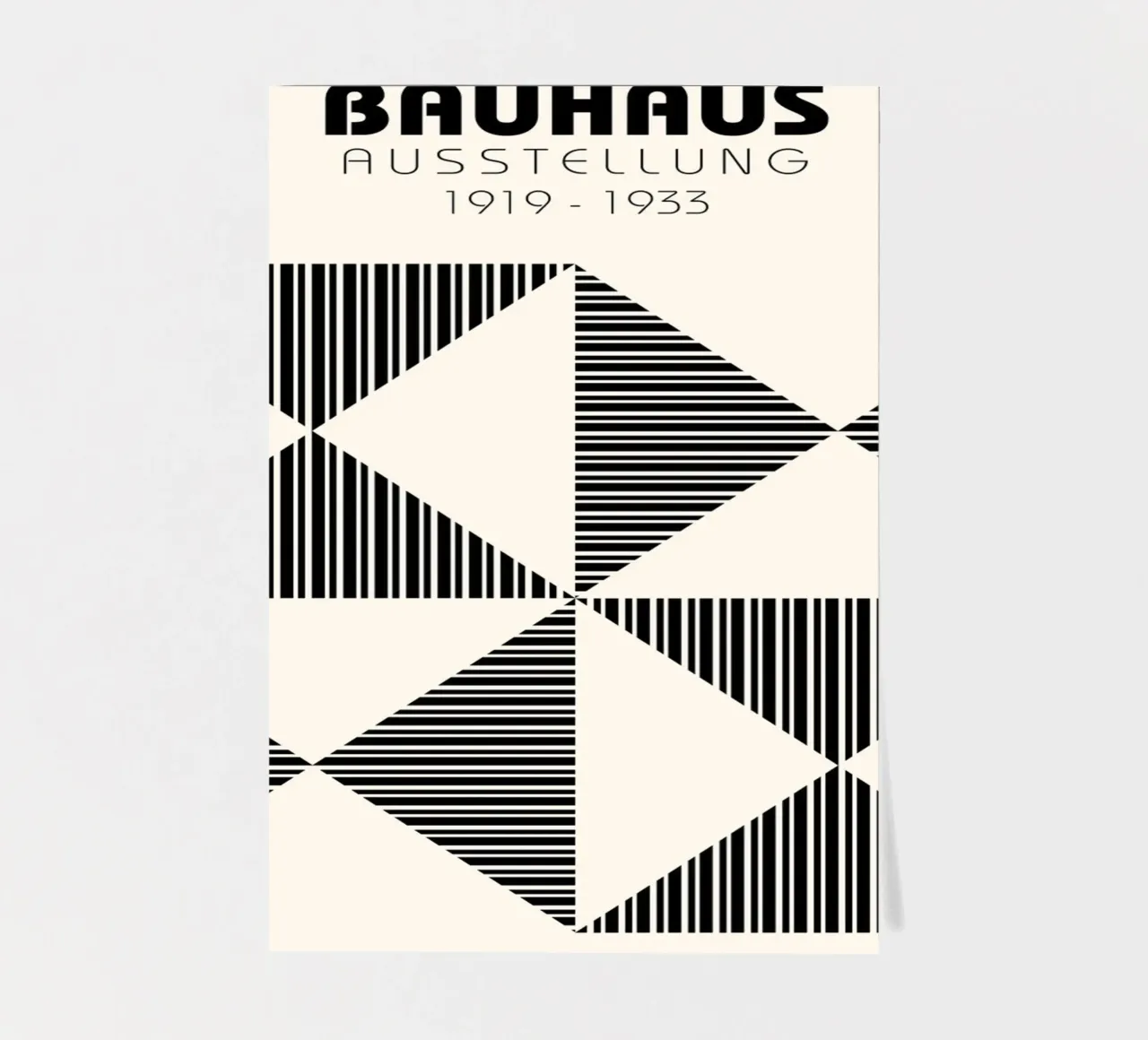 Bauhaus Geometrico foderato Triangolo Pattern Art foglio adesivo da NorwesClub