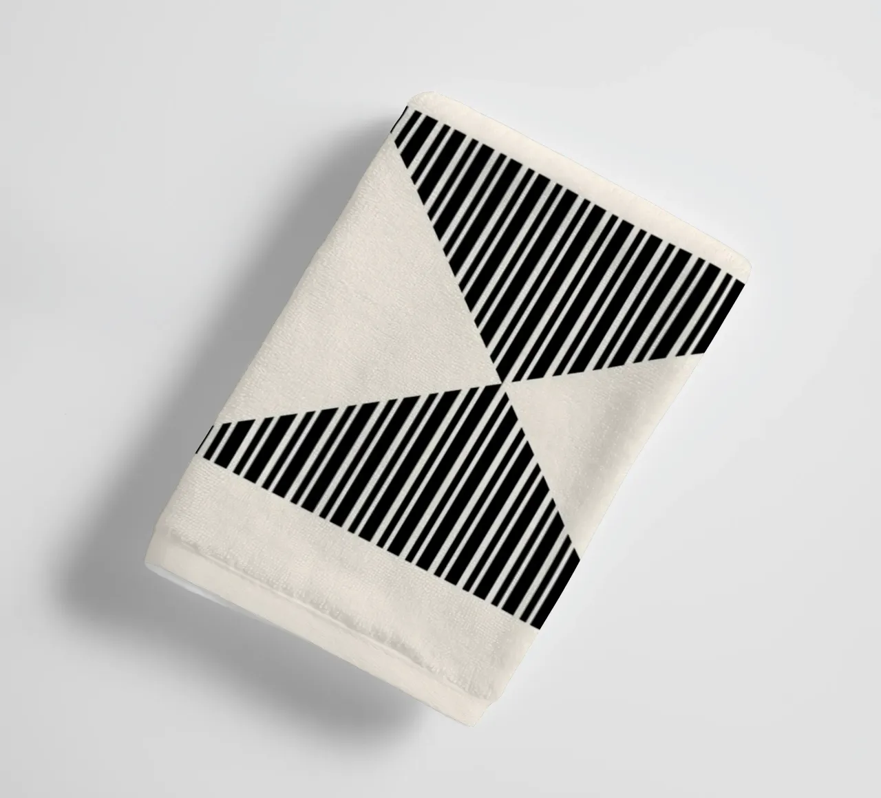 Bauhaus Geometrico foderato Triangolo Pattern Art asciugamano da bagno da NorwesClub